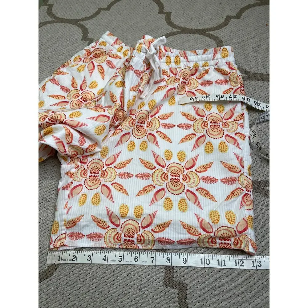 Hill House Men’s Leo Shorts, Orange Shell Mosaic, size large, MSRP $128